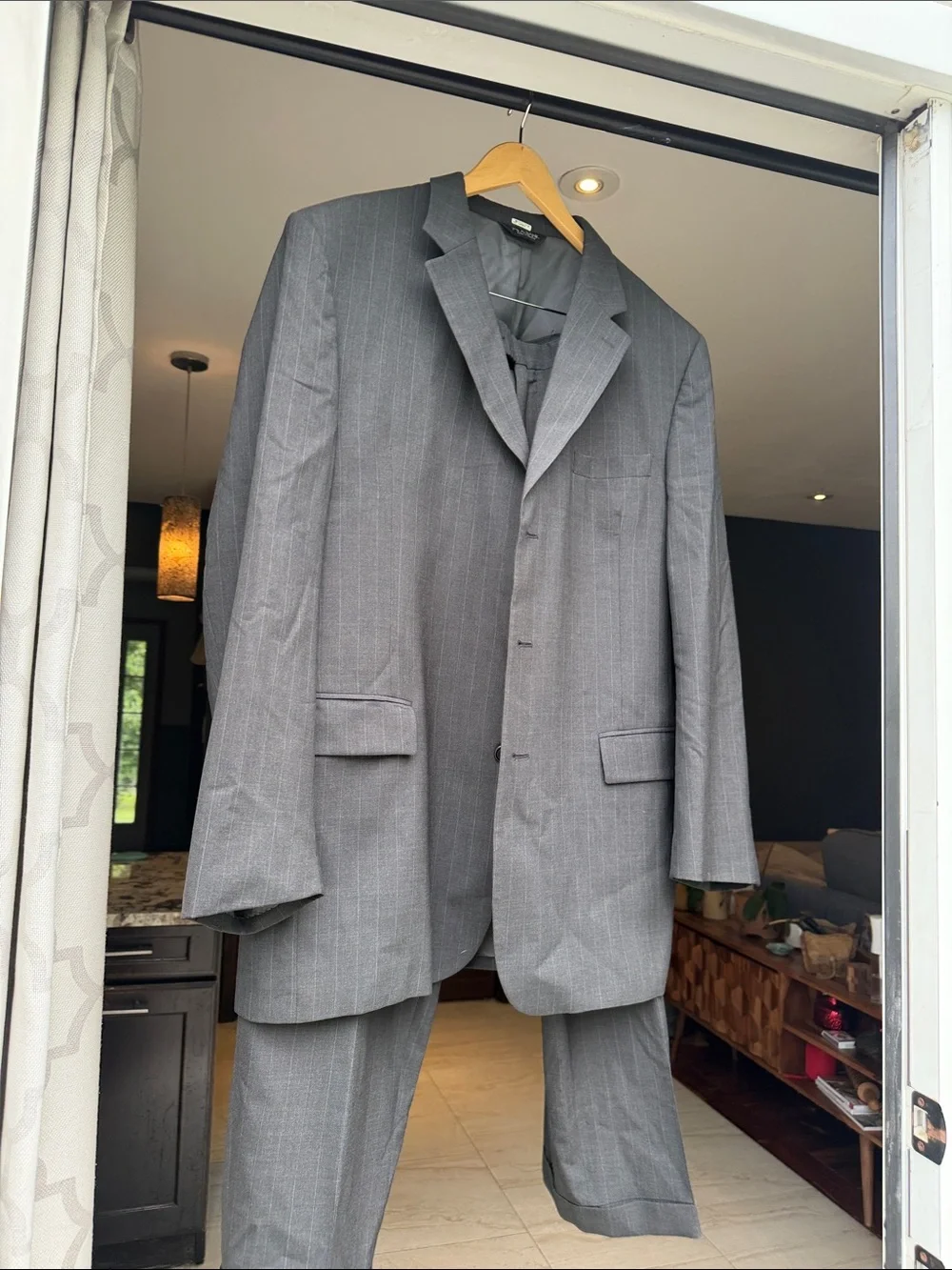 Jos. A. Bank Men’s Gray Pinstripe Suit - Two-Piece Set